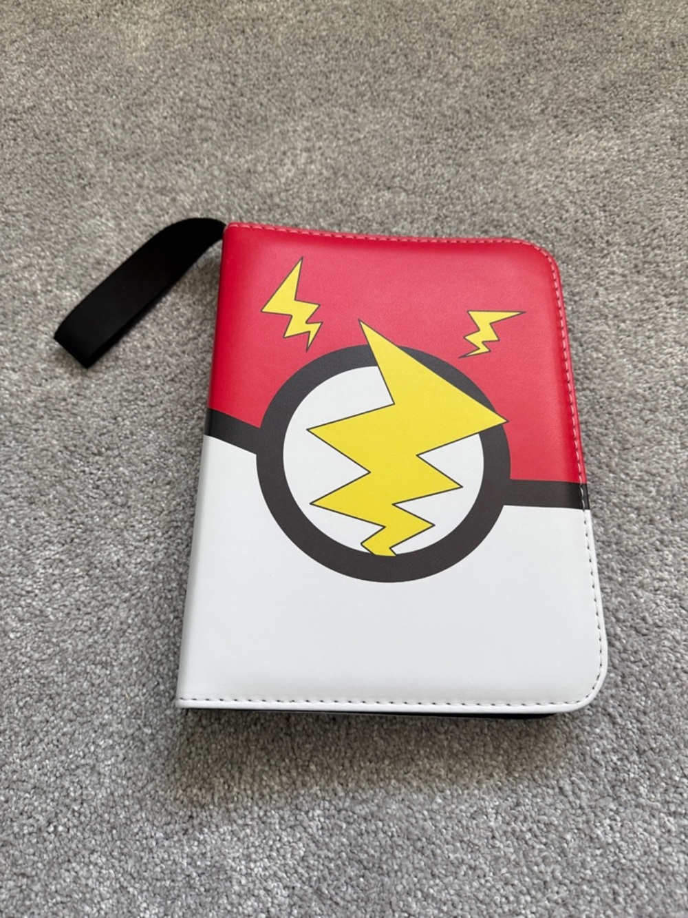 Red & White Lightning Bolt Zip Organizer pokemon